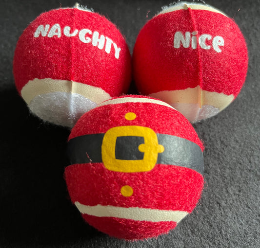 Festive Tennis Balls (Pack of 3)