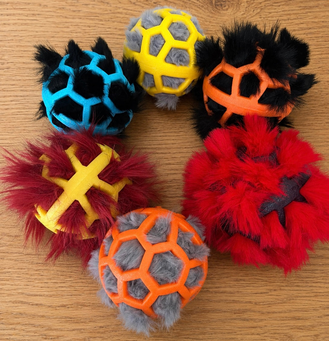 Faux Fur Cage Ball