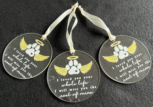 Dog Memorial Christmas Tree Decoration