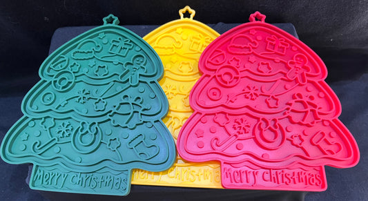 Christmas Tree Lick Mats