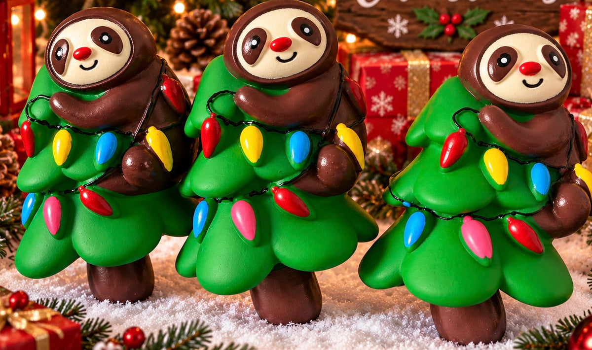 Festive Sloth Dog Toy