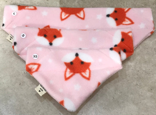 Handmade Fox Fleece Bandanna