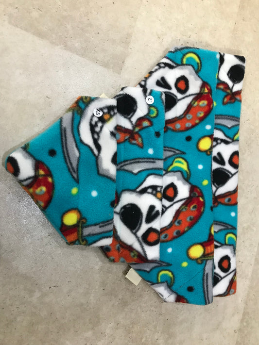 Handmade Skull Fleece Bandanna