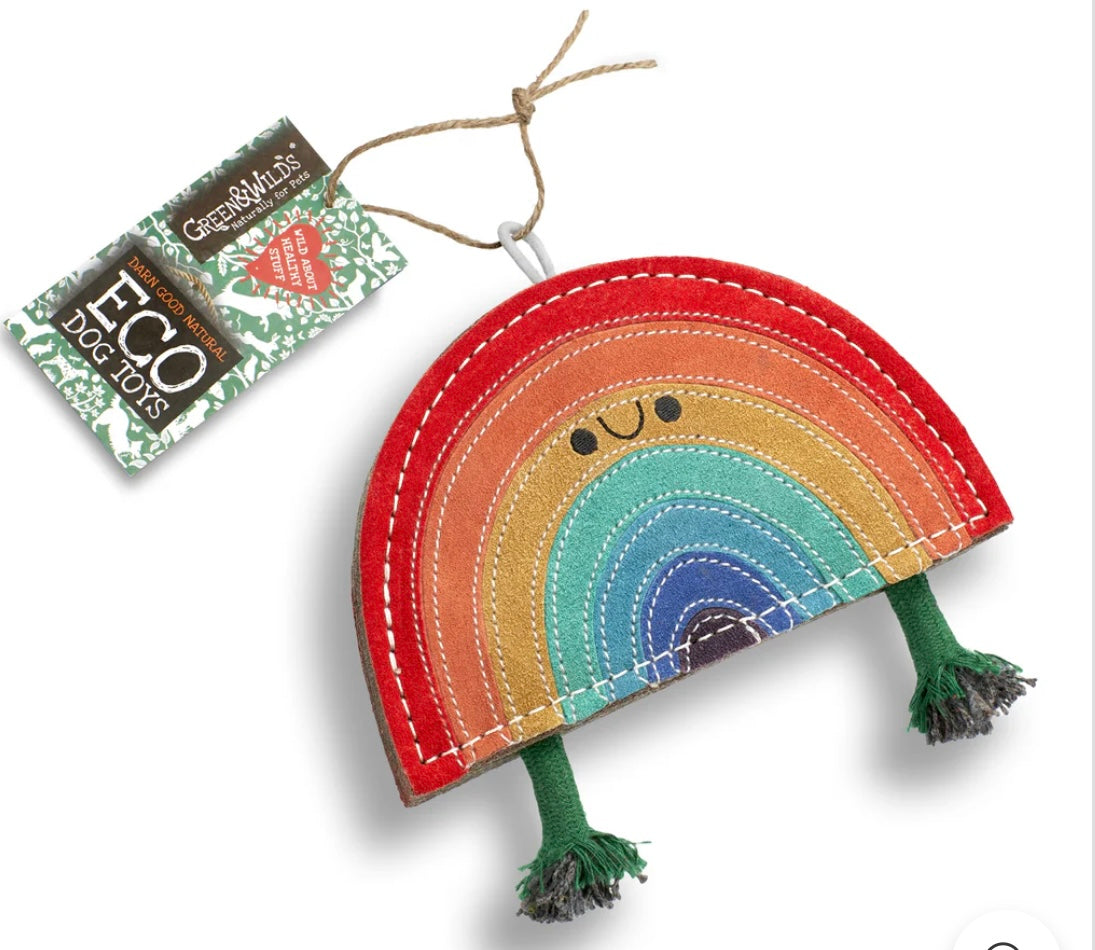 Green & Wild’s ~ Rainbow Warrior ~ Eco Dog Toy