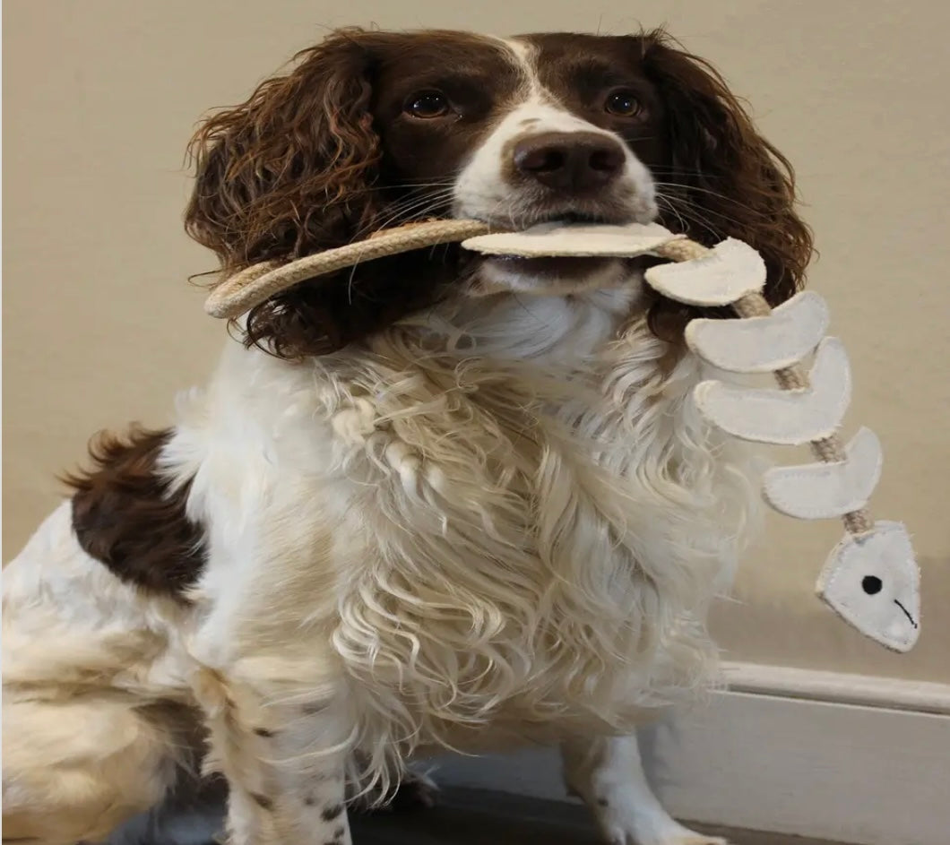 Green & Wild’s~Lizzie The Bonefish~Eco Dog Toy