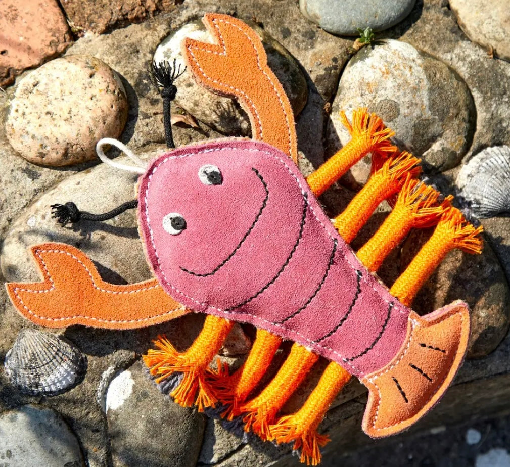Green & Wild’s ~ Larry The Lobster ~ Eco Dog Toy