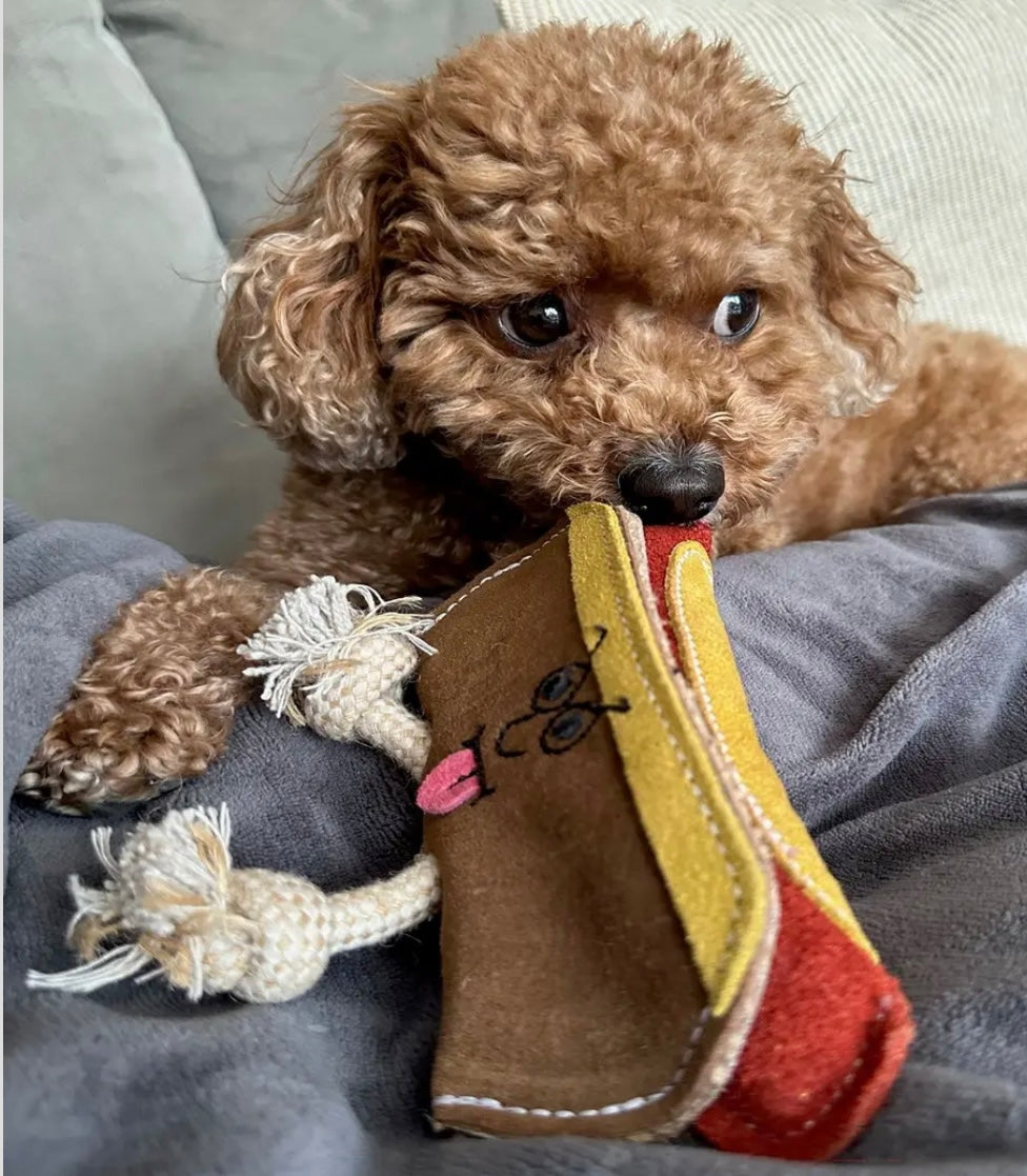 Green & Wild’s~Harry The Hotdog~Eco Dog Toy