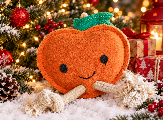 Green & Wilds~Sancho The Satsuma ~ Eco Dog Toy