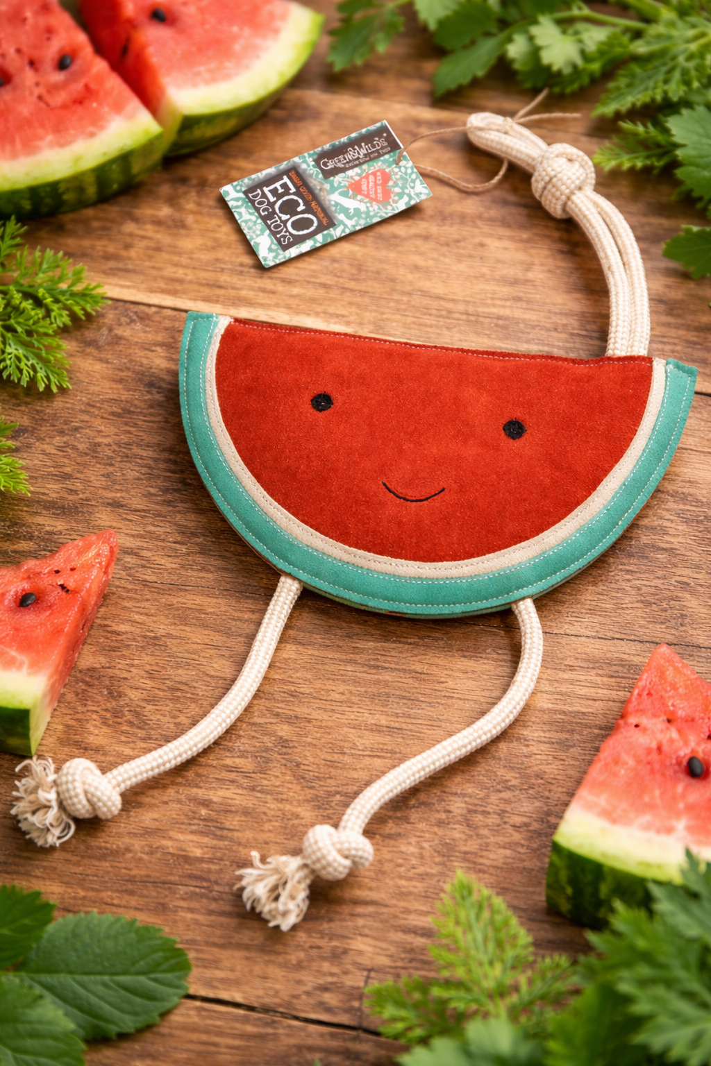 Green & Wild’s~Wendy The Watermelon ~ XL Eco Dog Toy